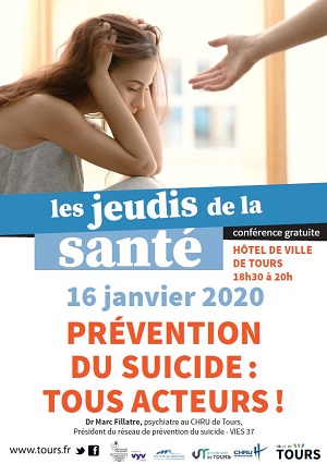 Affiche de la conférence sur la prévention du suicide