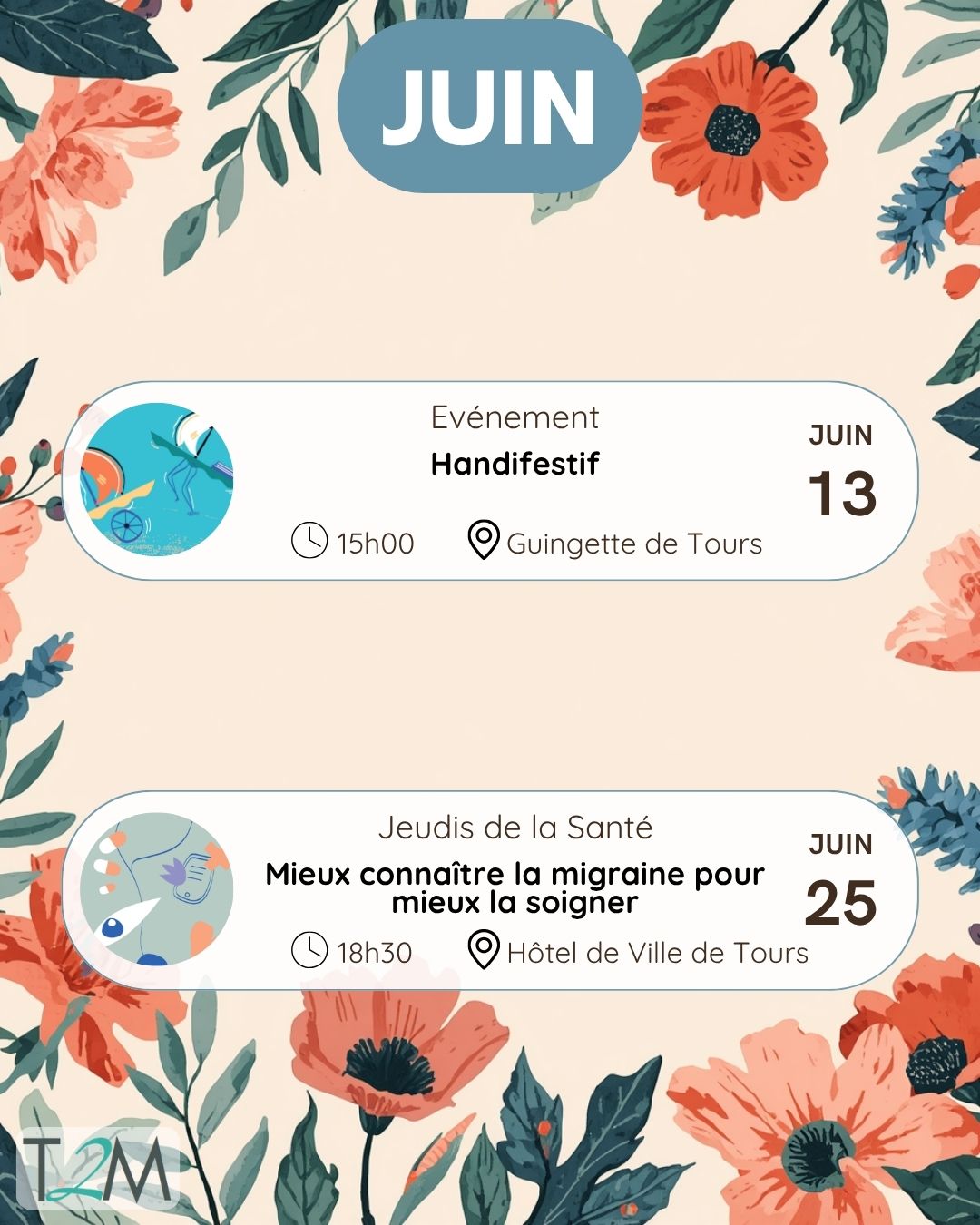 suite du planning des évènements de juin traduits en langue des signes française