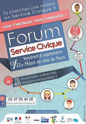 Affiche du forum service civique