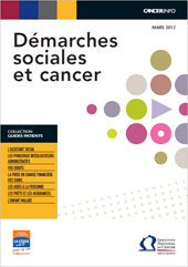 Couverture du guide Démarches sociales et cancer
