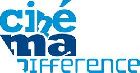 Logo de Ciné-ma différence écrit en bleu sur fond blanc