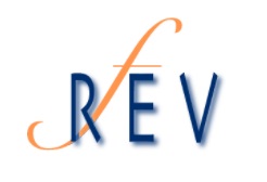 Logo du réseau français sur l'entente des voix, composé des lettre R F E V